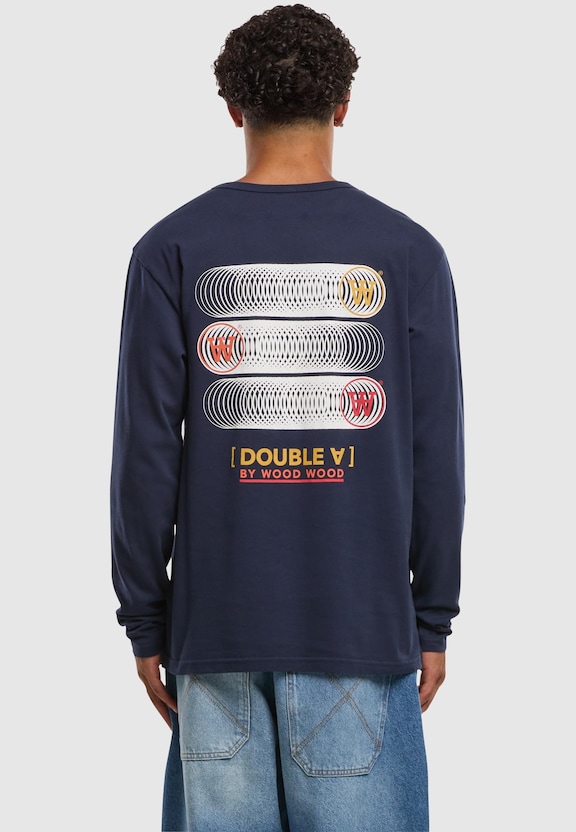 Wood Wood Mel Stacked Logo Longsleeve-1