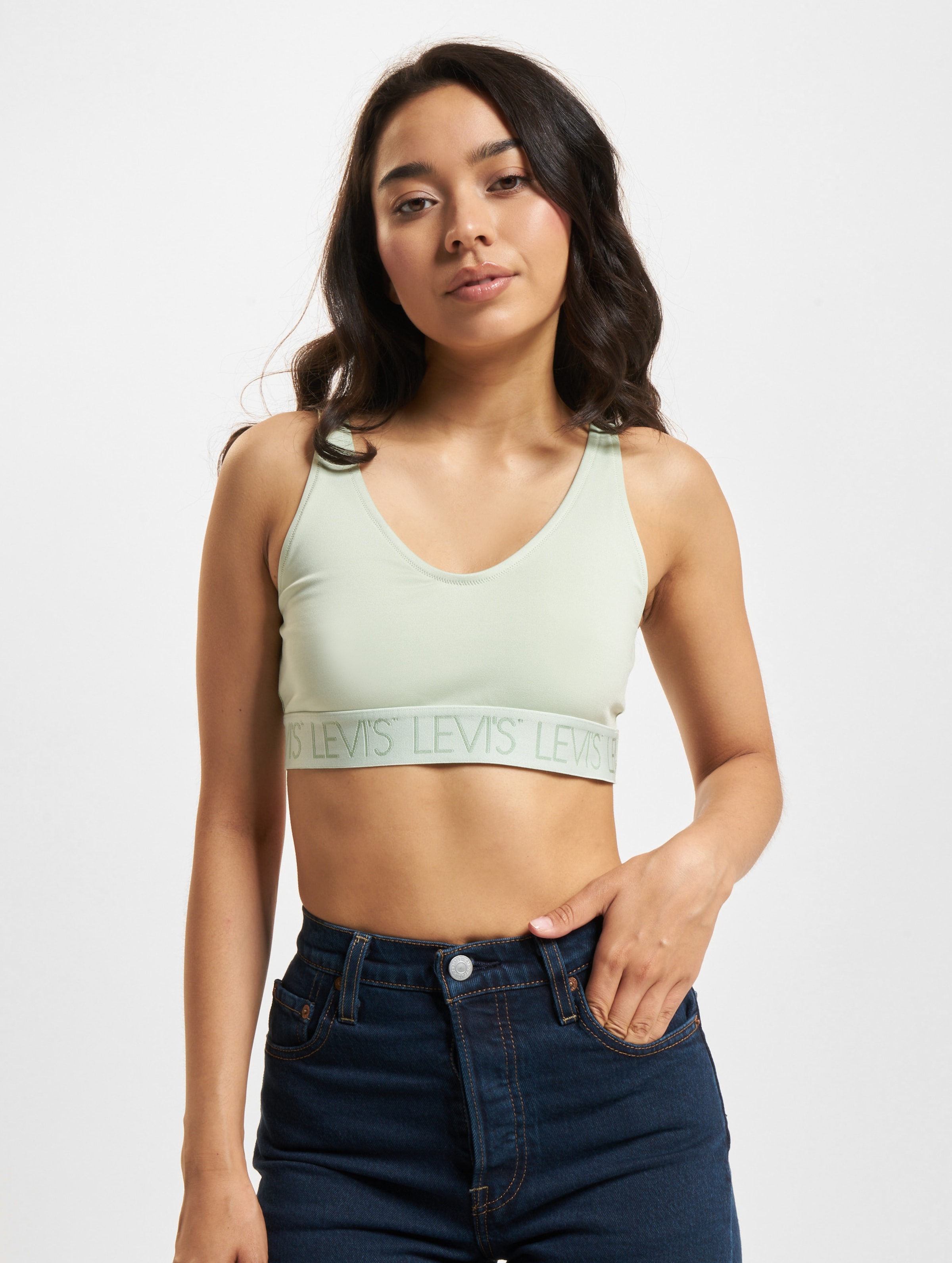 Levi's Levis Jade Bralette Frauen,Unisex op kleur groen, Maat XS