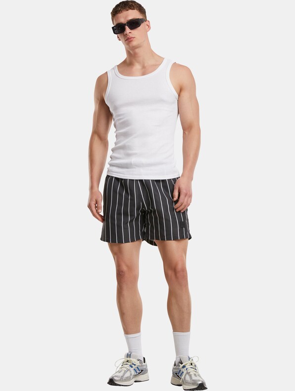 Urban Classics Stripe Swim Shorts-5