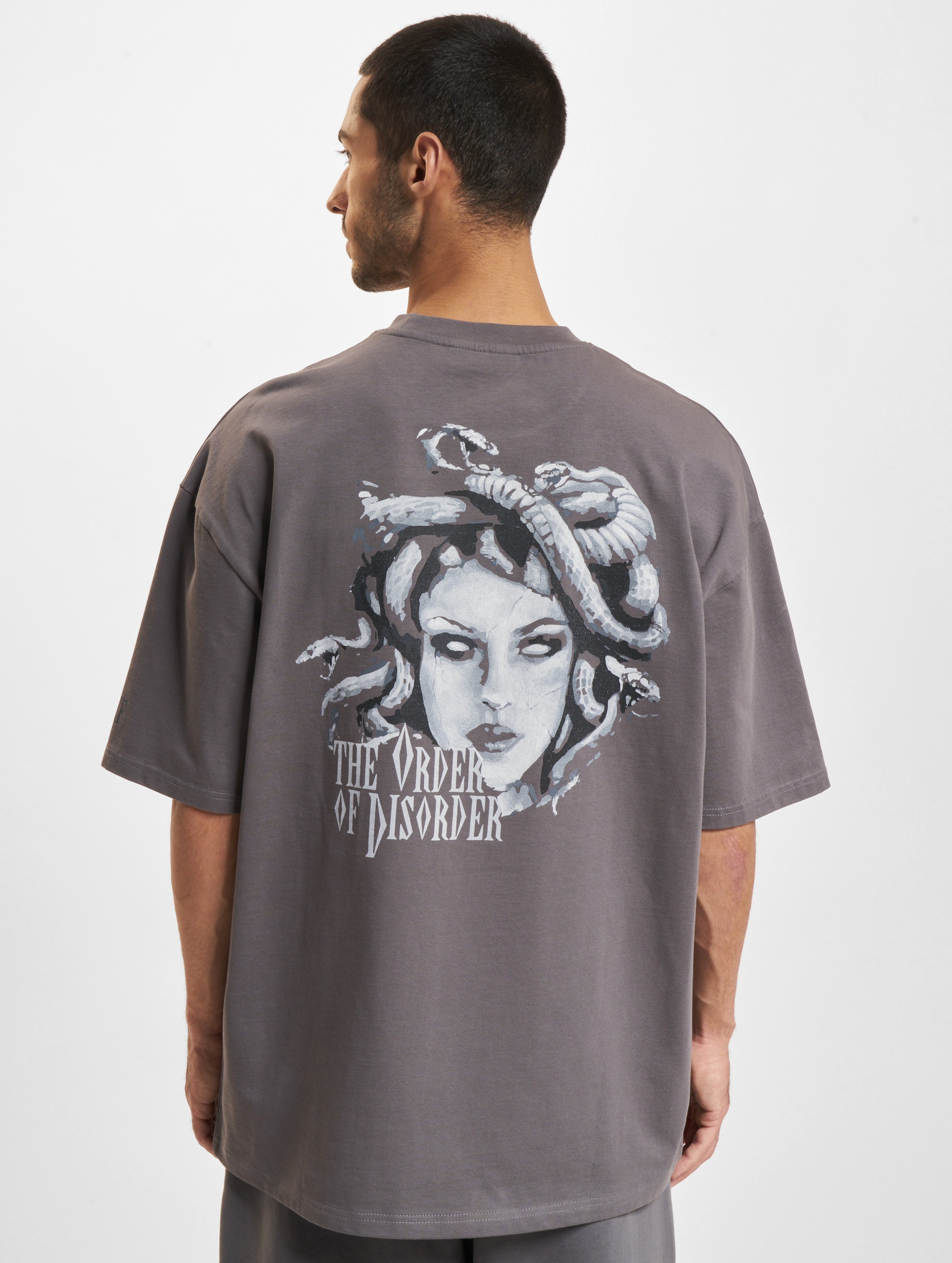 DEF Medusa T-Shirts Männer,Unisex op kleur grijs, Maat L