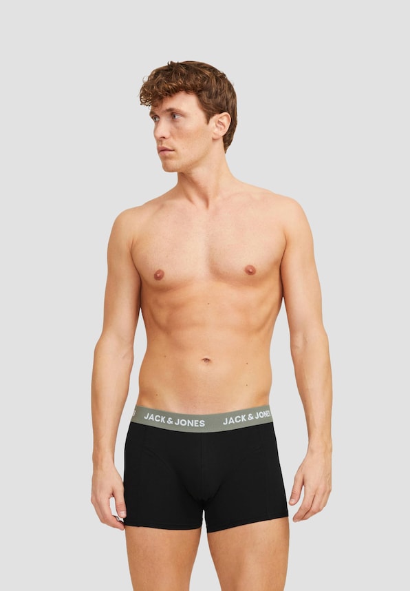 Jack & Jones Jacaxel Solid Trunks 3 Pack Boxershorts-1