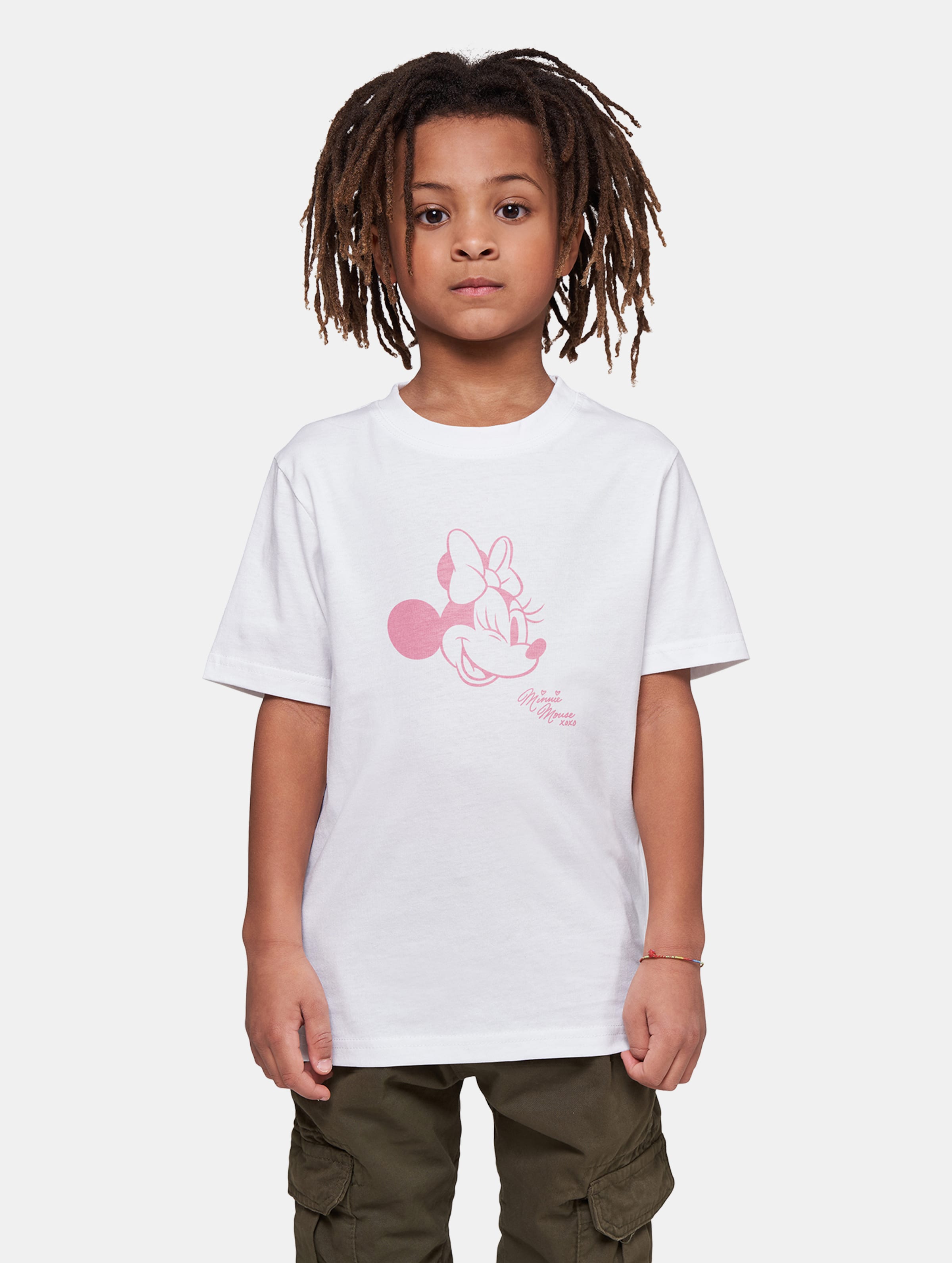 Mister Tee Minnie Mouse - Minnie Mouse XOXO Kinder Tshirt - Kids 158/164 - Wit