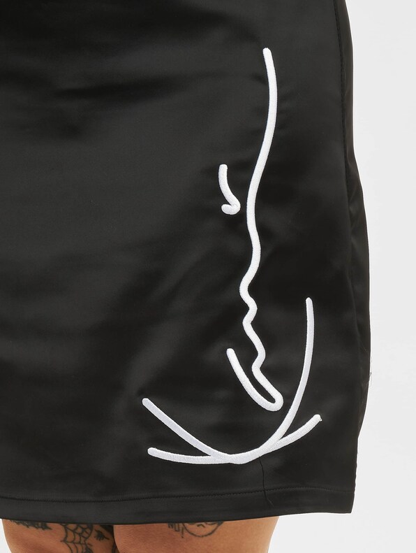 KW222-066-1 KK Signature Satin Dress-3
