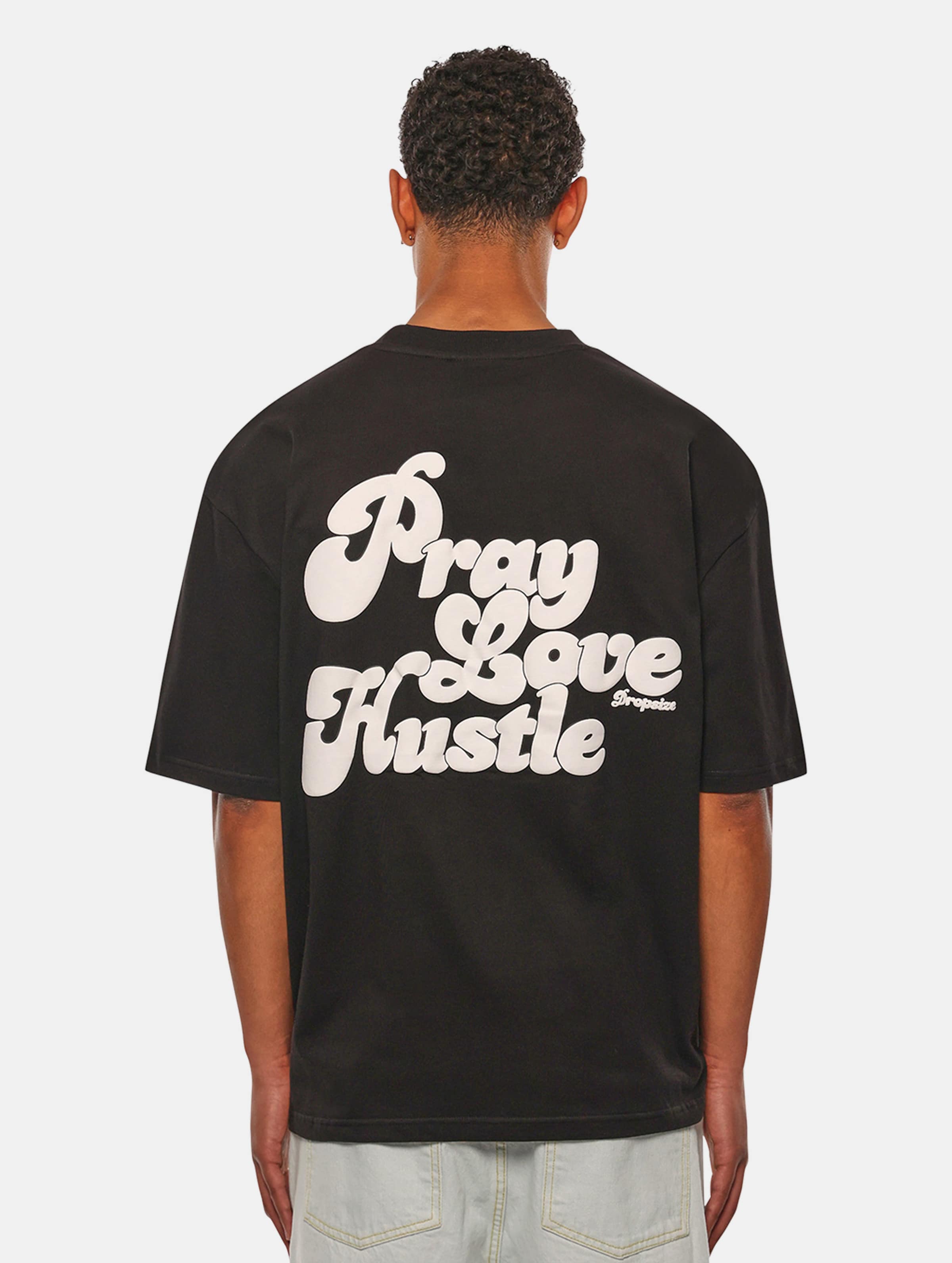 Dropsize Heavy Oversize PLH T-Shirts op kleur zwart, Maat XS