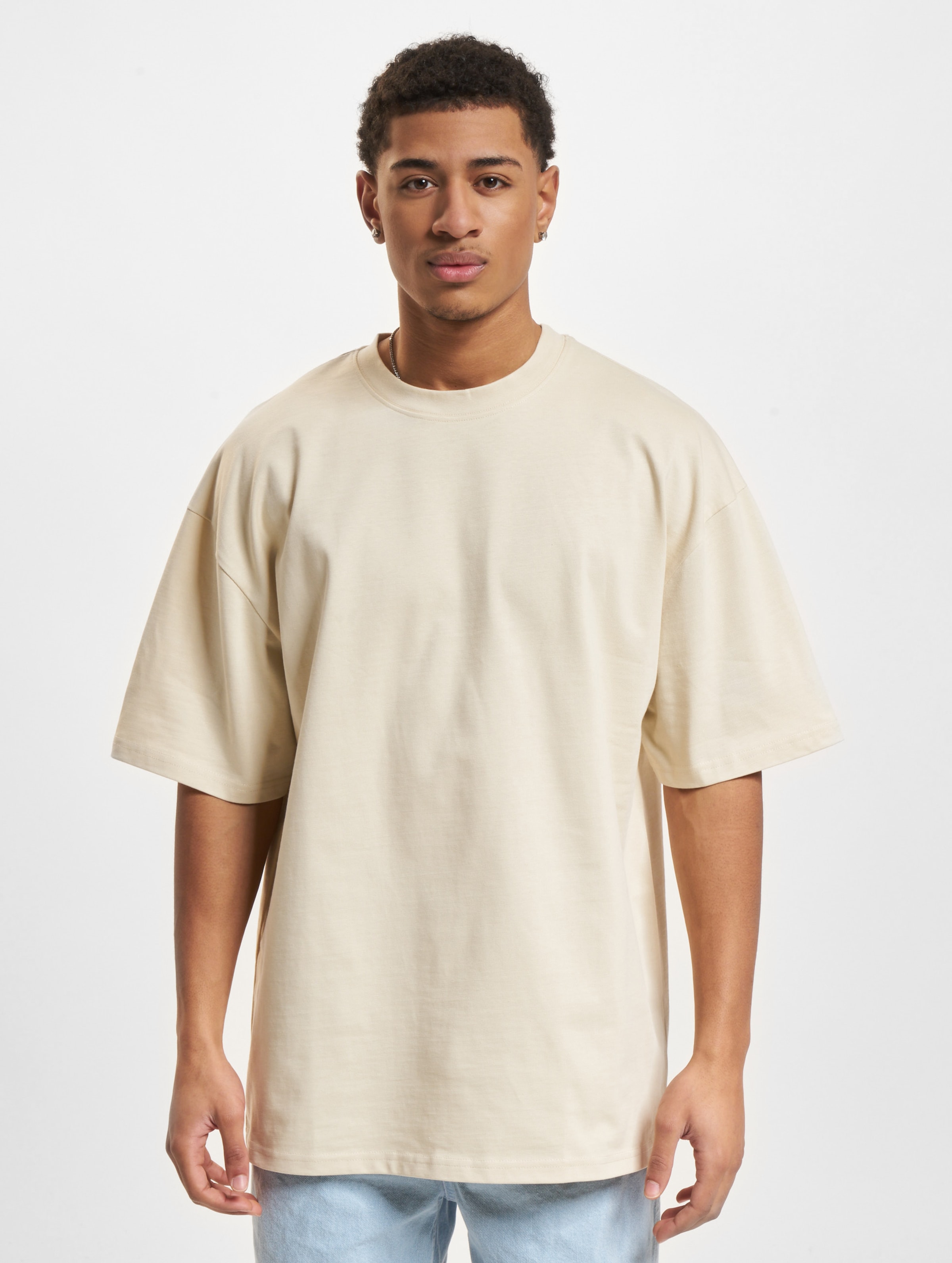 DEF Original T-Shirts Mannen op kleur beige, Maat M