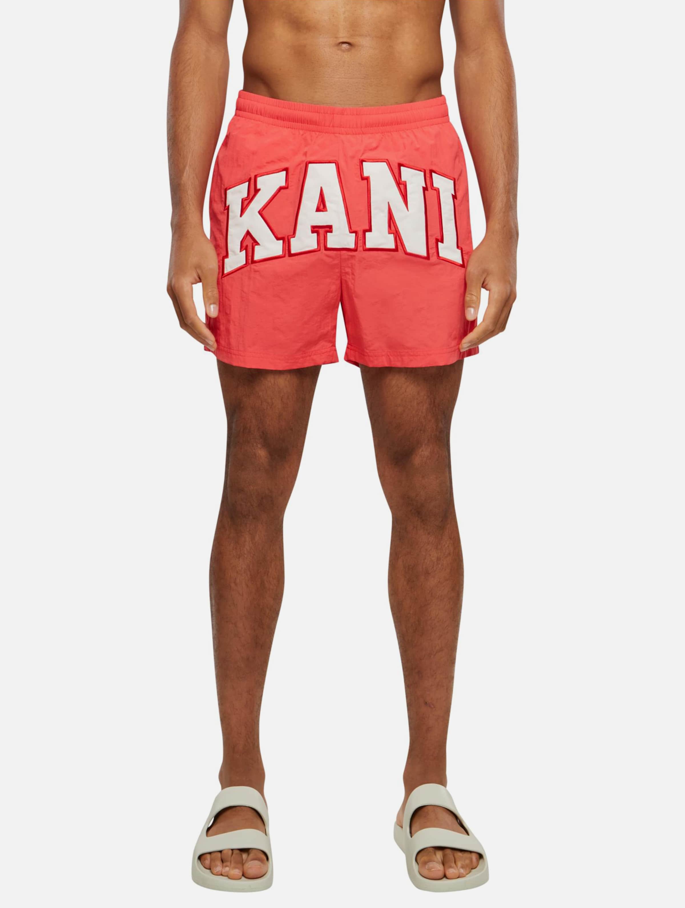 Karl Kani Serif Board Shorts Mannen op kleur rood, Maat L
