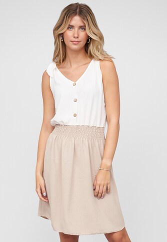 Dress with buttons and knot details