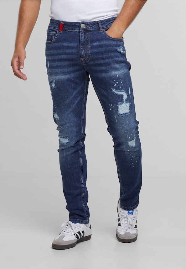 EMILIO RIPPED SLIM FIT JEANS-0