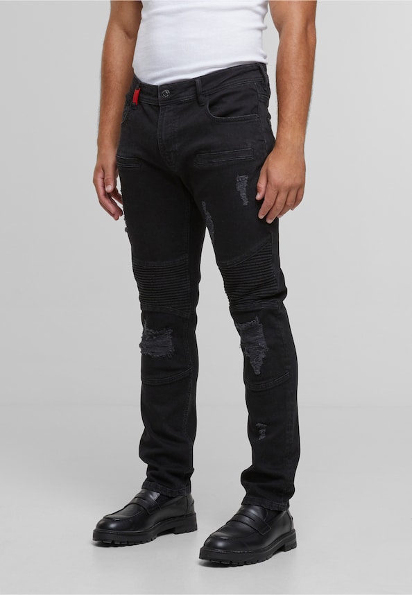 Oscar Ripped Slim Fit Jeans-3