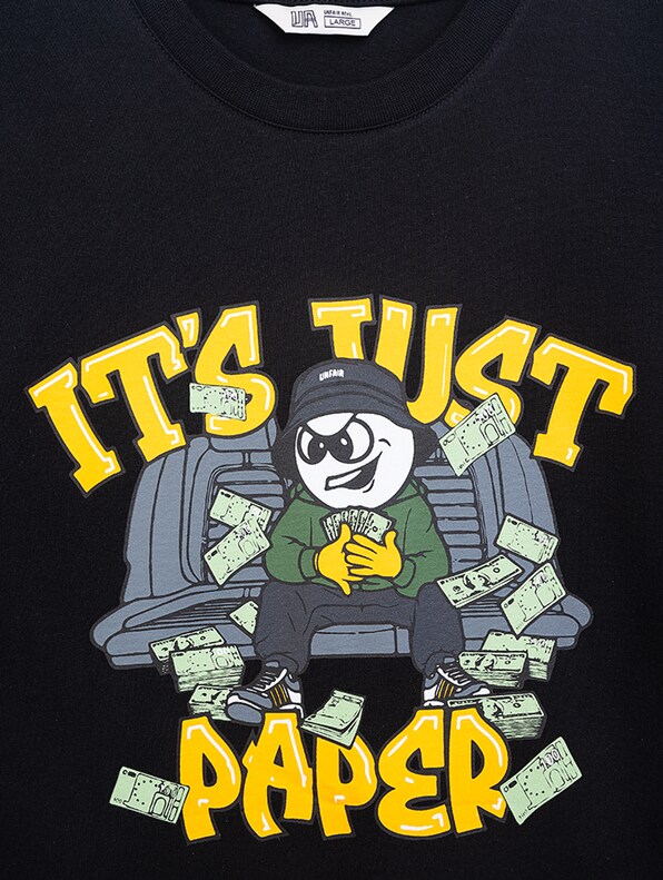 PB Paper Easy Fit T-Shirt Black-2