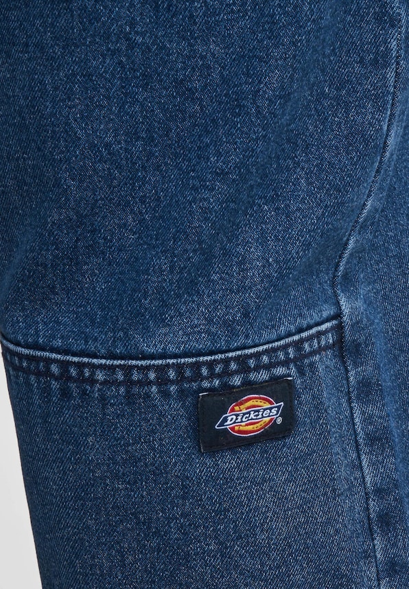 Double Knee Denim Straight-6