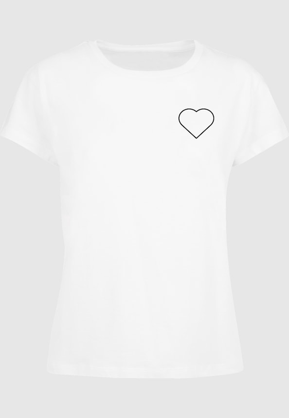 Ladies MHSS Herz Schwarz 2 T-Shirt-2