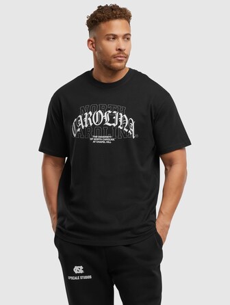 Mister Tee Upscale North Carolina Laces Logo Oversize Tee