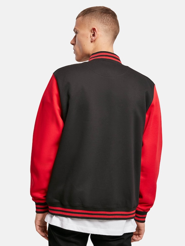 Build Your Brand Sweat College Jacket-1