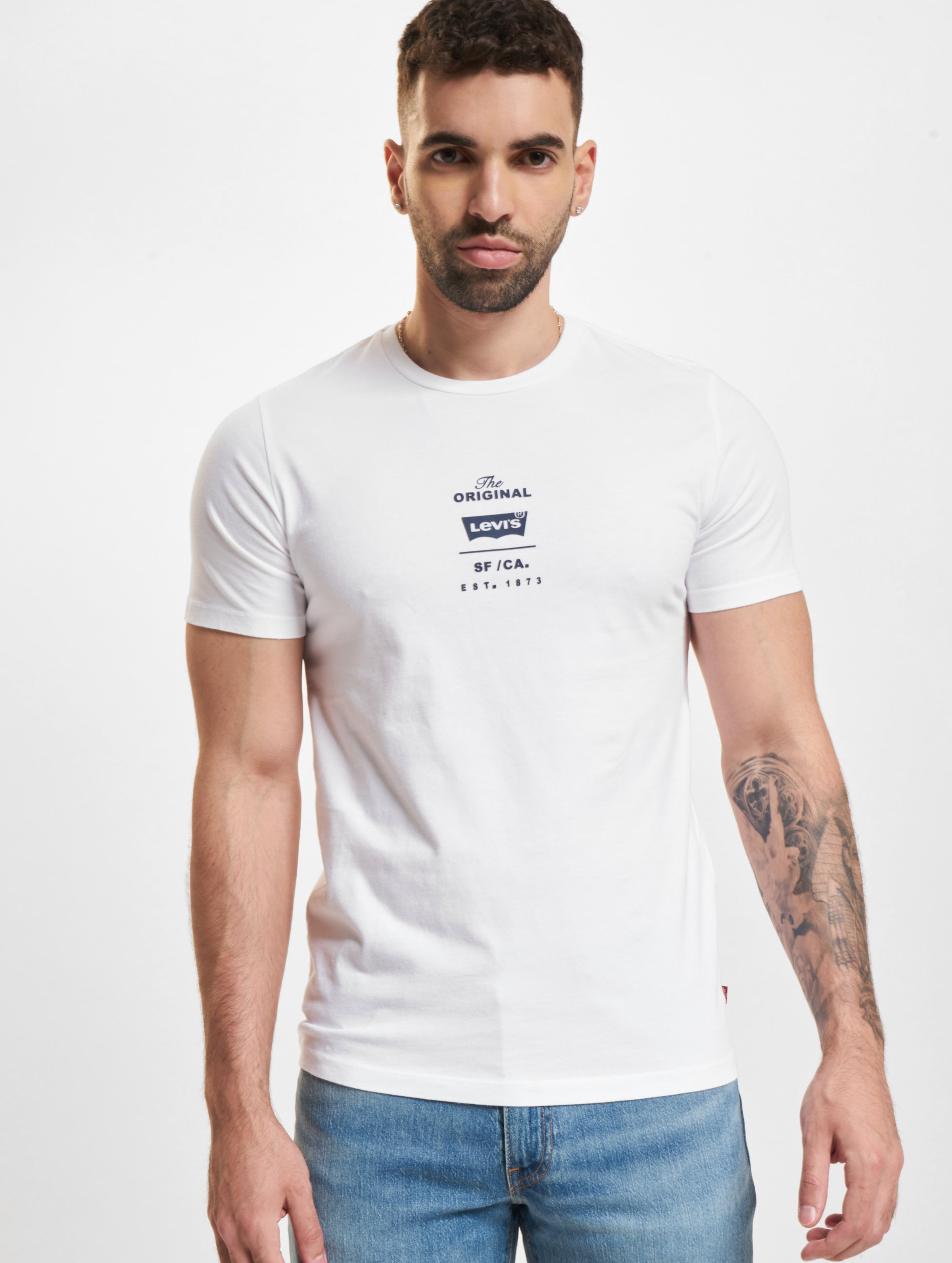 Levi's Levis Housemark Graphic T-Shirt Männer,Unisex op kleur wit, Maat S