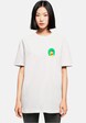 Mister Tee Ladies Ufo Pizza Oversized Boyfriend Tee-0