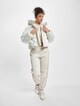 Calvin Klein Blocking Cropped Puffer Winter Jacket Ivory/Bright-7