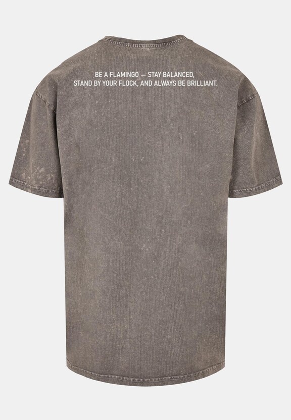 Flamingo Acid Washed Heavy Oversized Tee-5