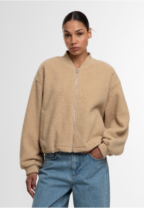 Ladies Structured Bomber Jacket-0