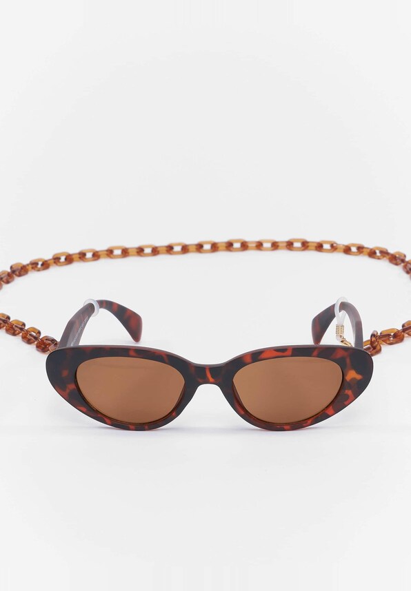 Urban Classics Puerto Rico Sunglasses With Chain-3