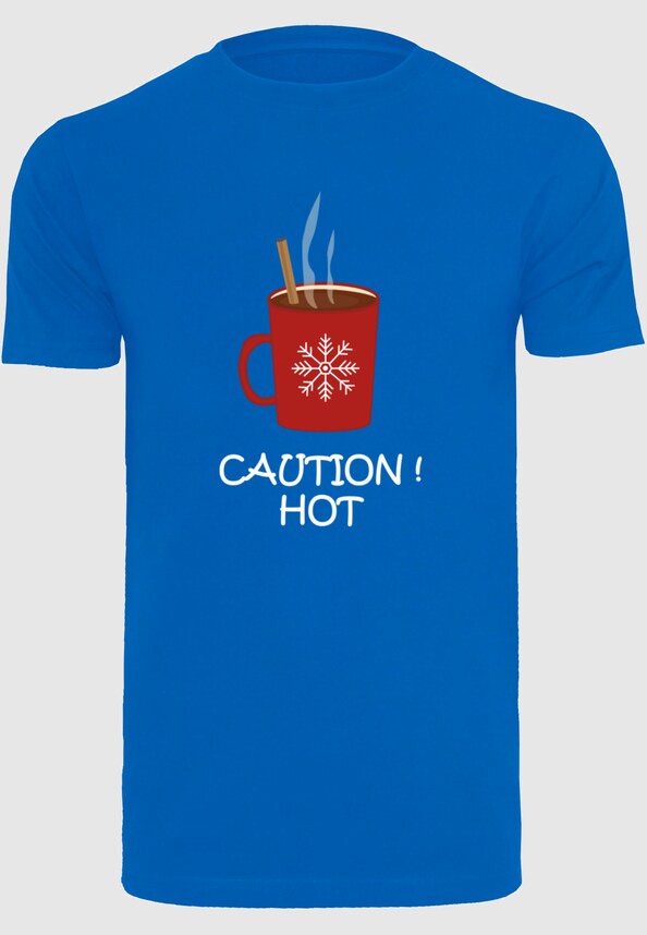 Caution Hot T-Shirt Round Neck-2