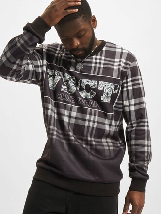 Clubwear Checked Crewneck Logo