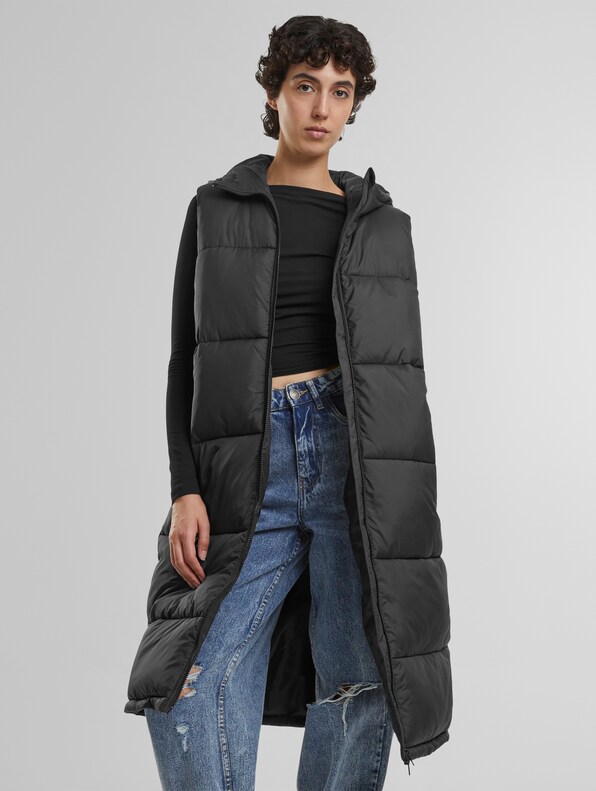 Ladies Long Hooded Puffer-0