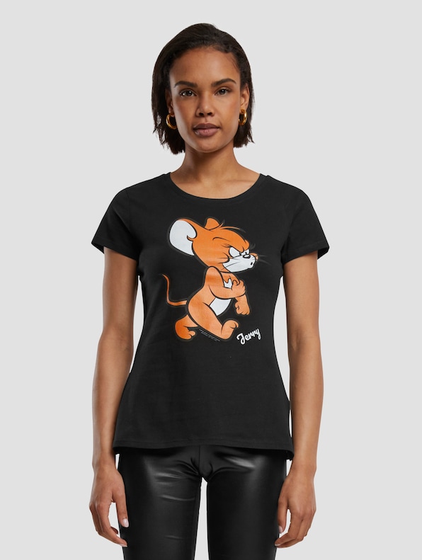 Absolute Cult Ladies Tom & Jerry Angry Mouse T-Shirt-2