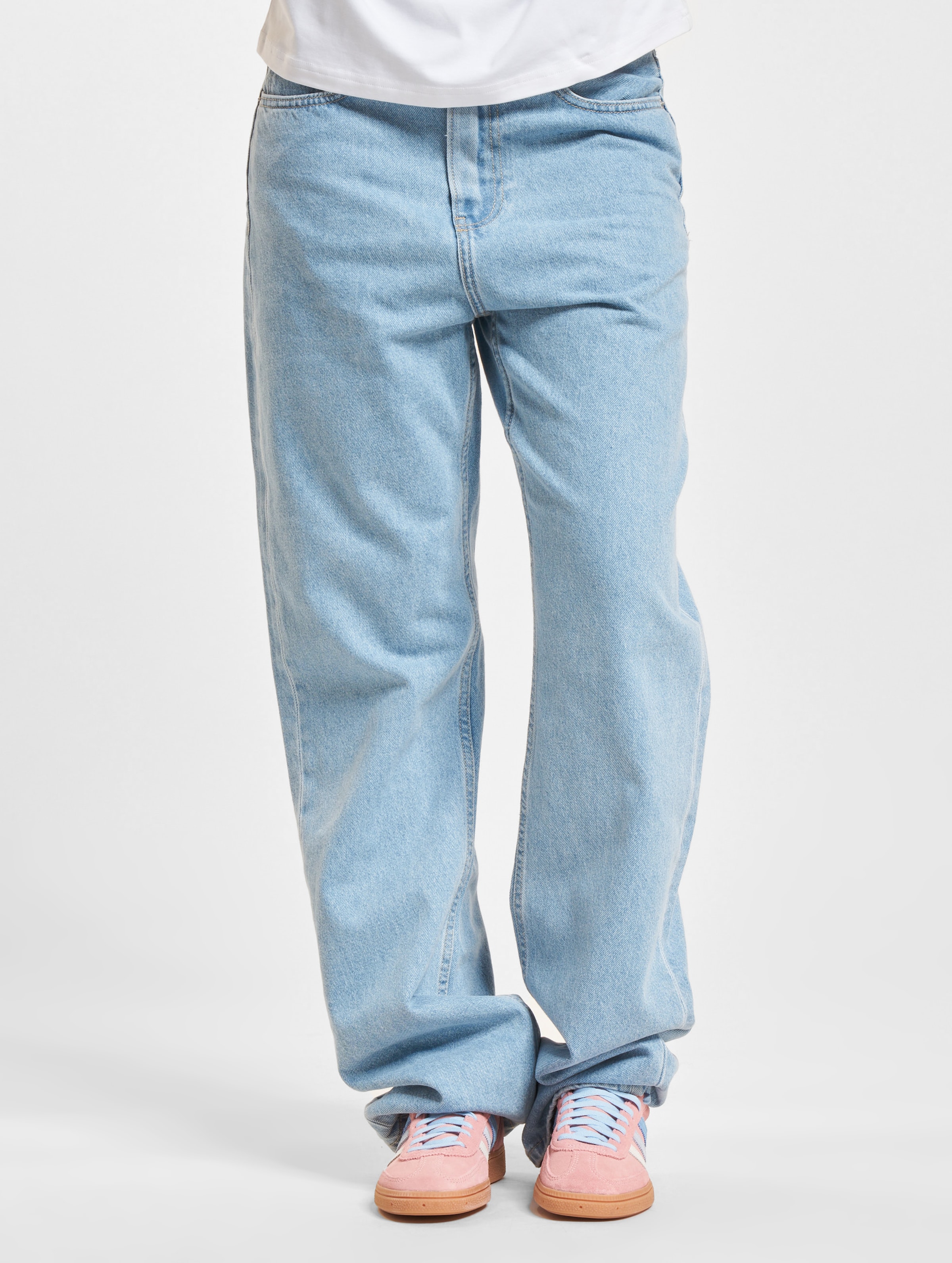 Calvin Klein Jeans High Rise Straight op kleur blauw, Maat 30/34