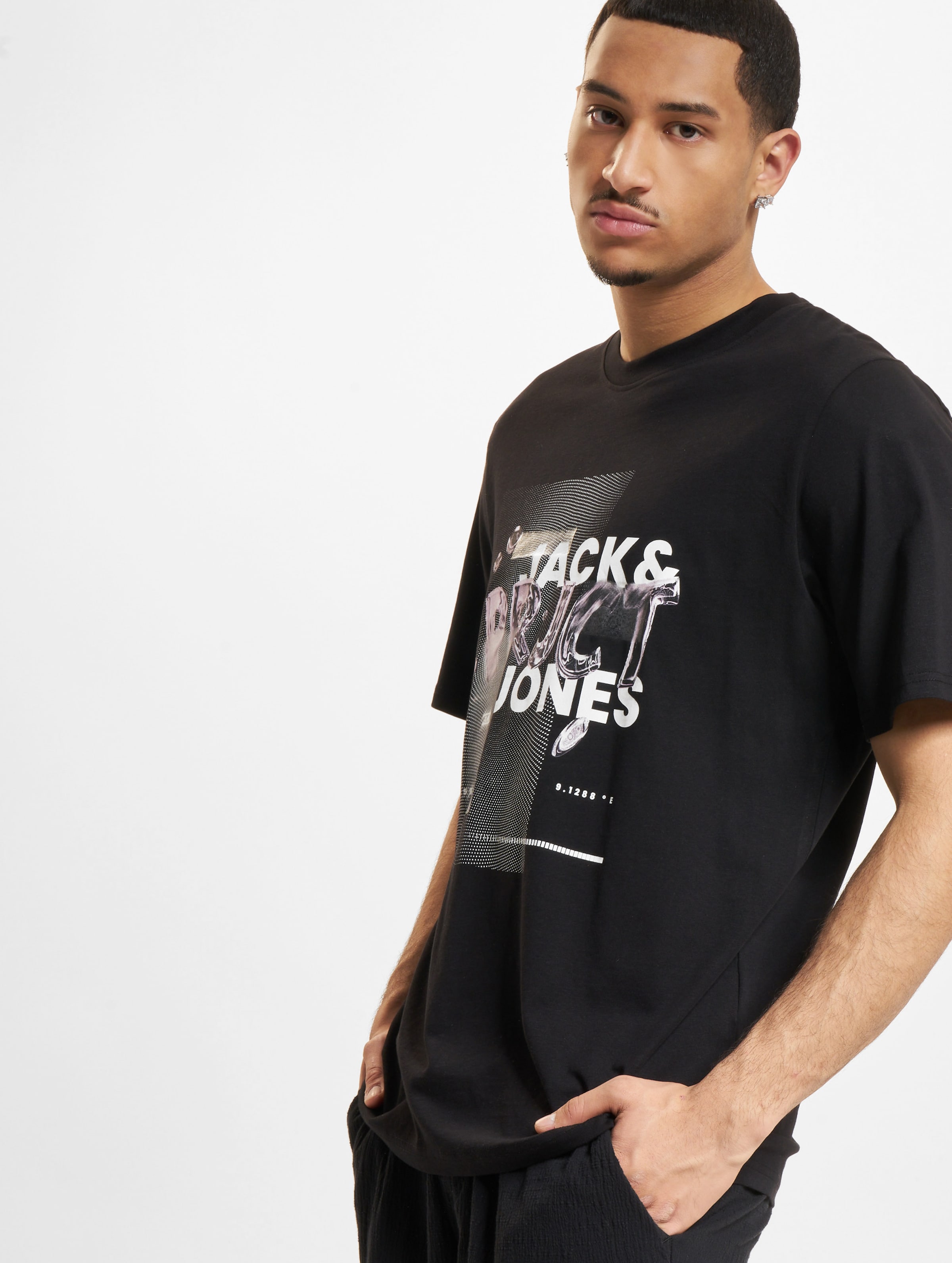 Jack & Jones Prjct Crew Neck T-Shirts Männer,Unisex op kleur zwart, Maat XXL