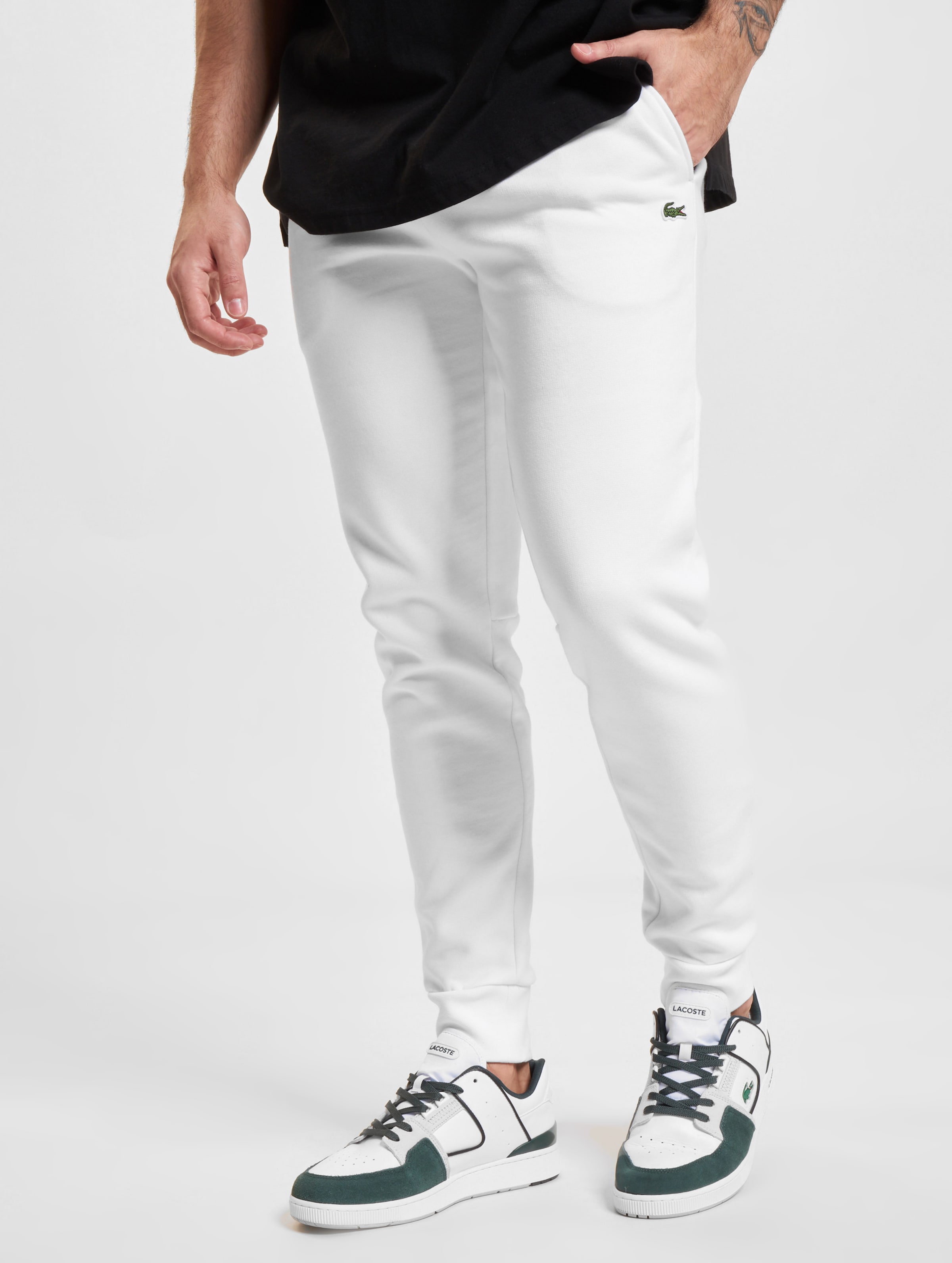 Lacoste Classic Sweatpants Mannen op kleur wit, Maat S