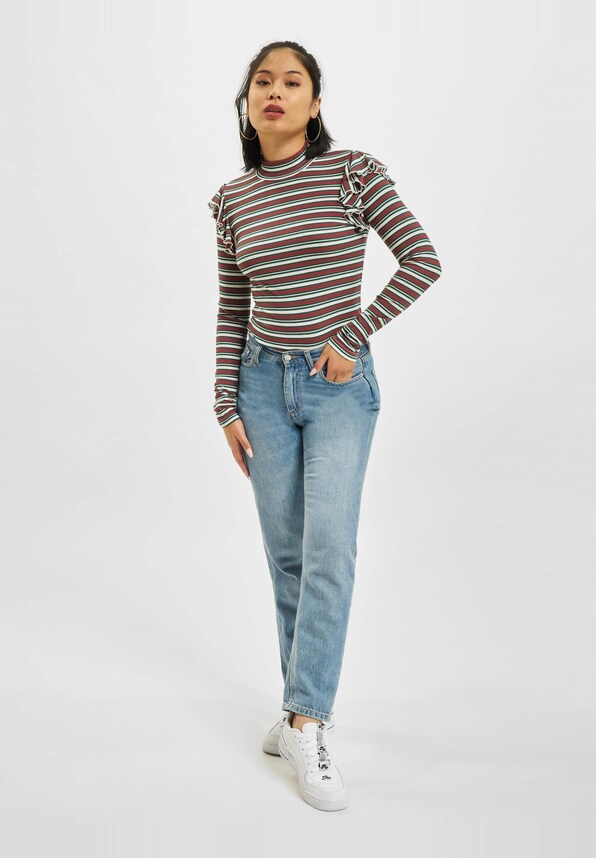 Rib Striped Volant-4