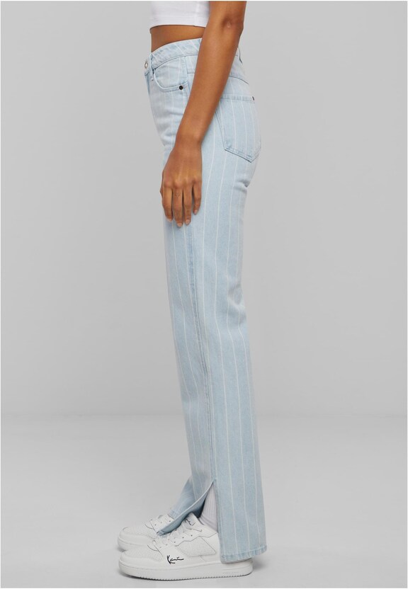 KW221-088-1 KK OG Pinstripe Slit Jeans-13