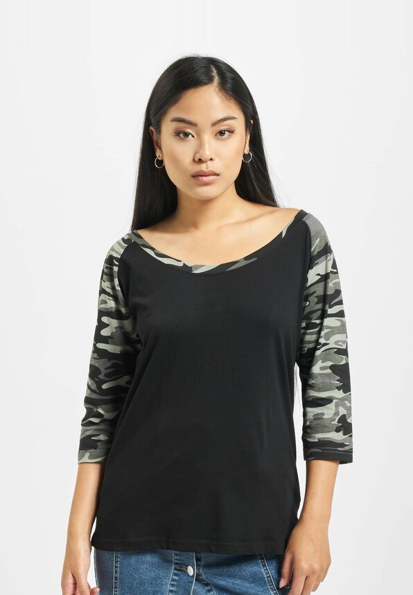 Ladies 3/4 Contrast Raglan-2