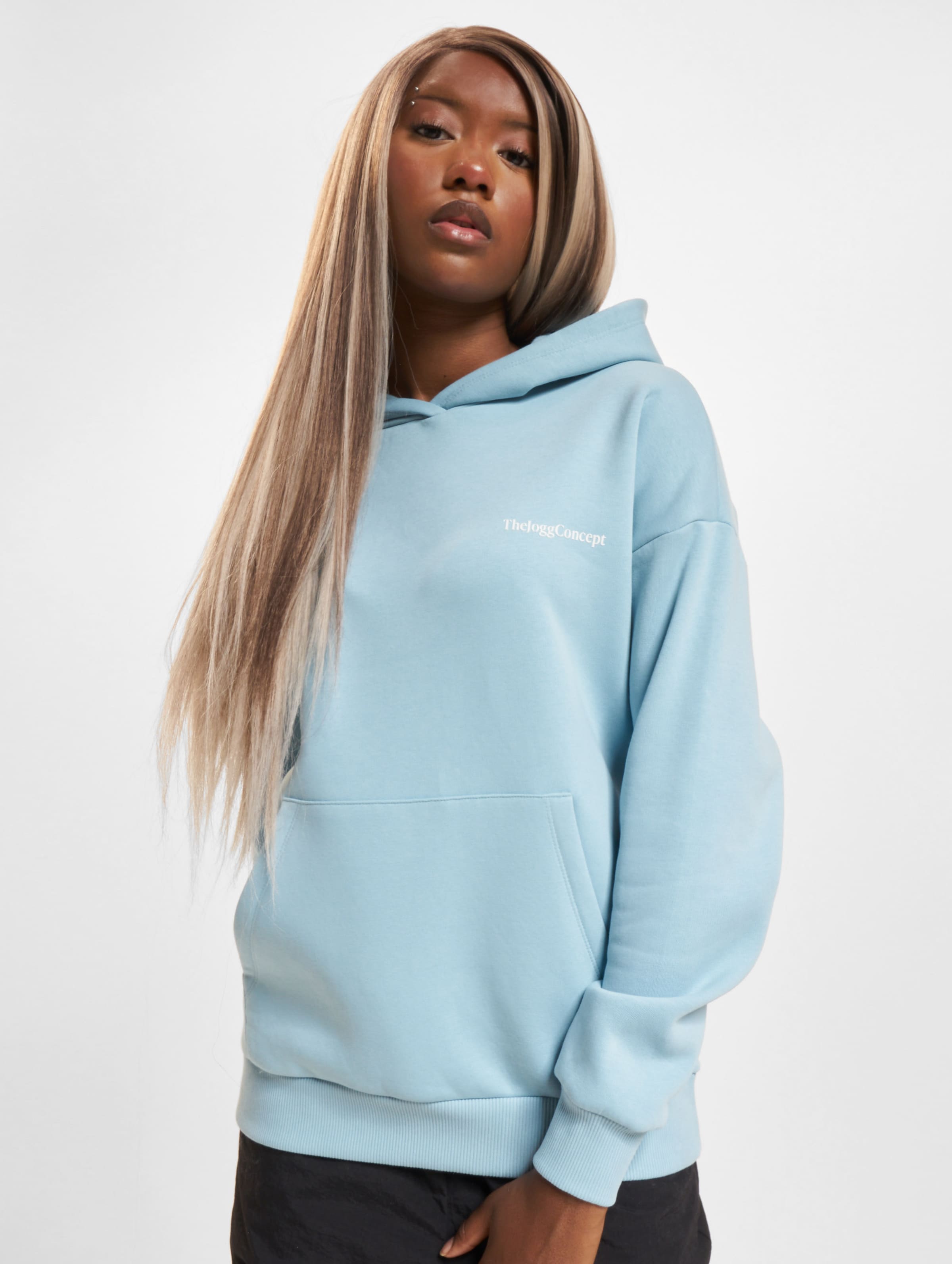 TheJoggConcept Sage Hoodie op kleur blauw, Maat XS