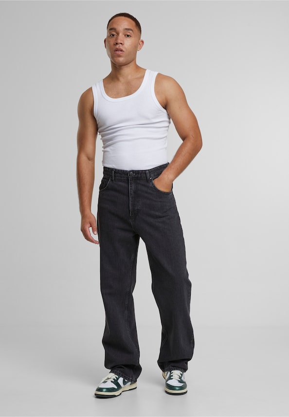 Adrik Basic Baggy Jeans-2