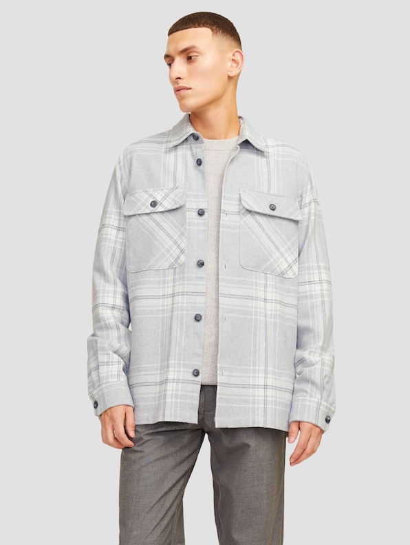 Raymond Melange Check Ls Overshirt-2