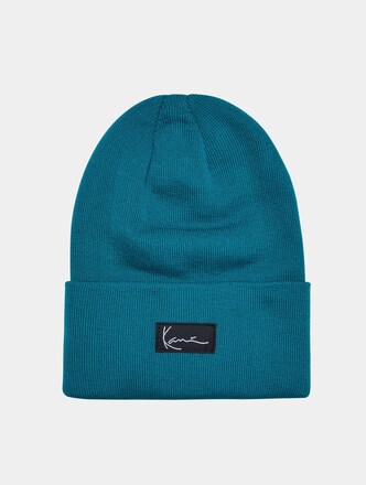 KA224-033-2KK Small Signature Long Beanie sea