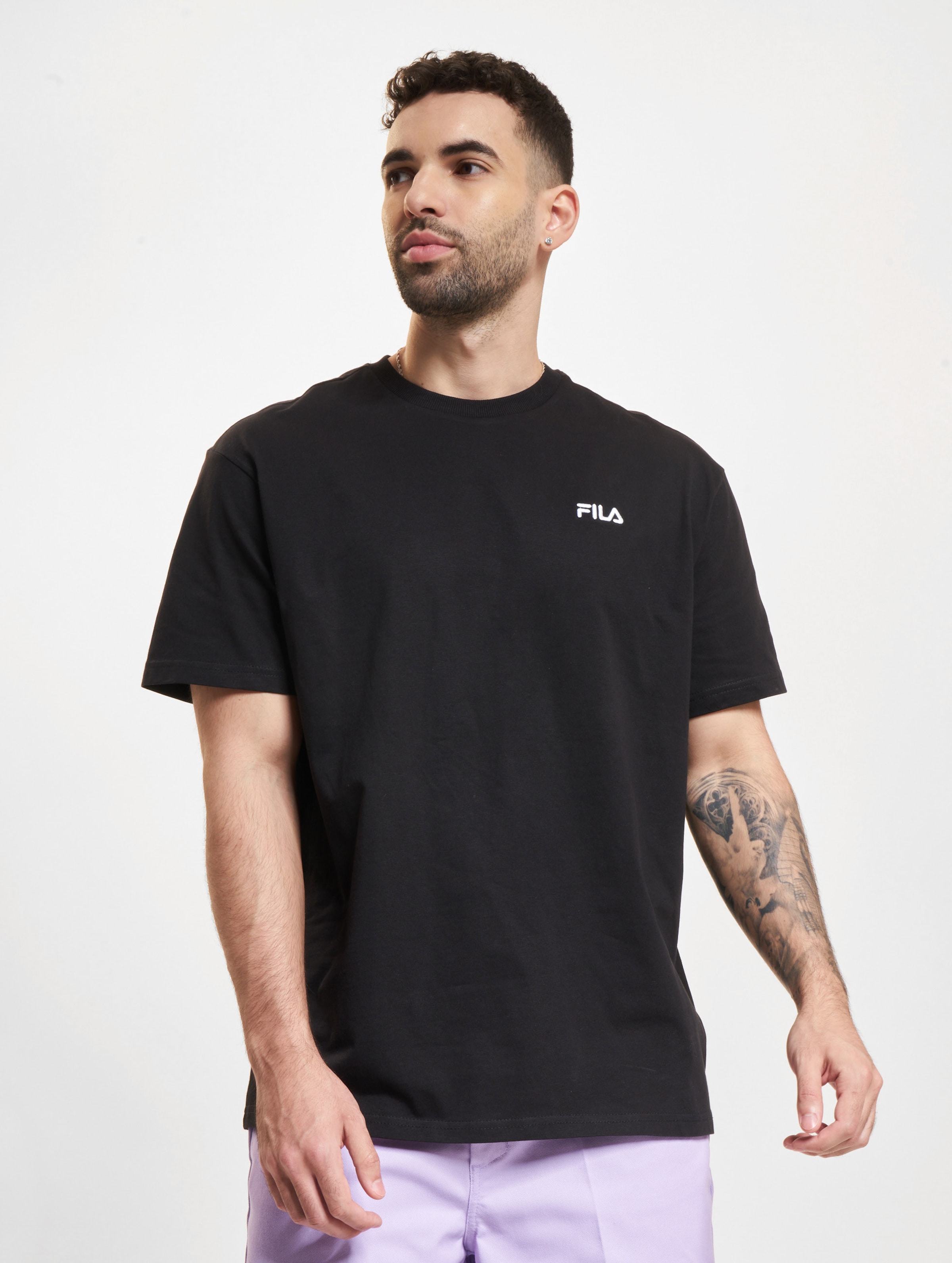 FILA Fila Fonda Oversized Dropped T-Shirt Männer,Unisex op kleur zwart, Maat M