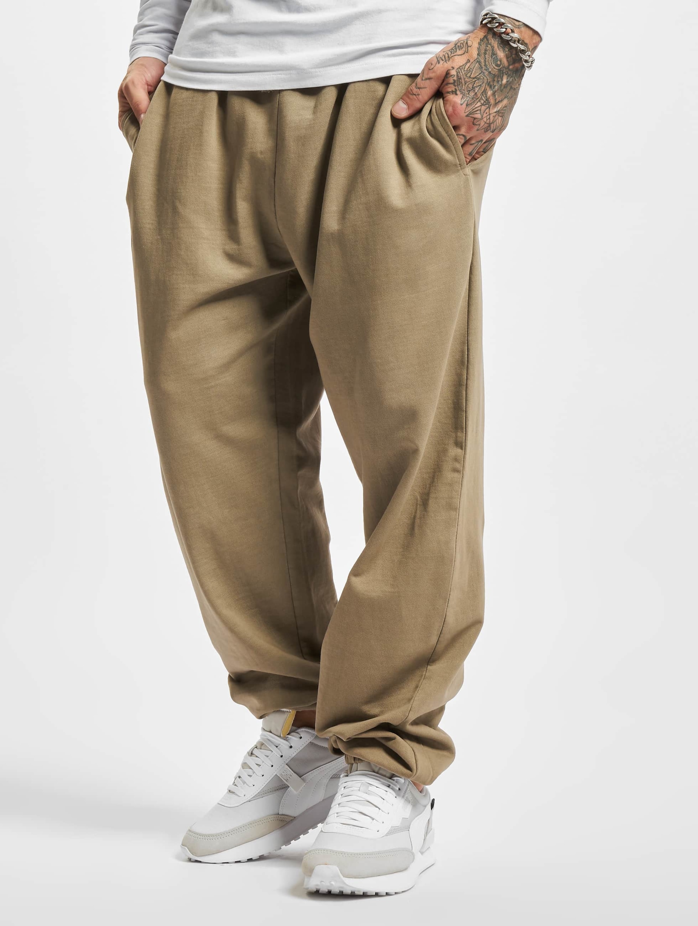 Urban Classics Overdyed Sweatpants op kleur zwart, Maat 3XL