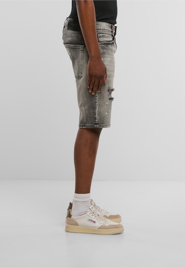 Victor Ripped Slim Fit Shorts-3