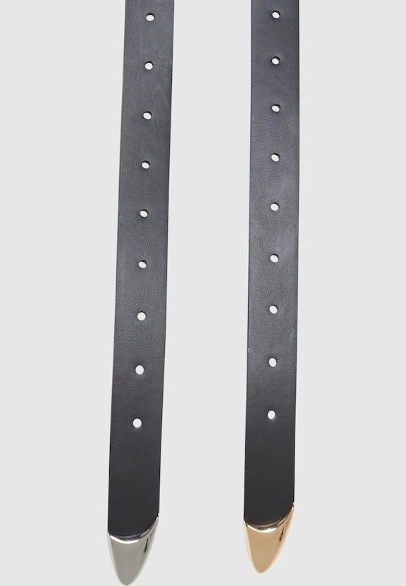 Chunky Buckle Loop Synthetic Leather-2