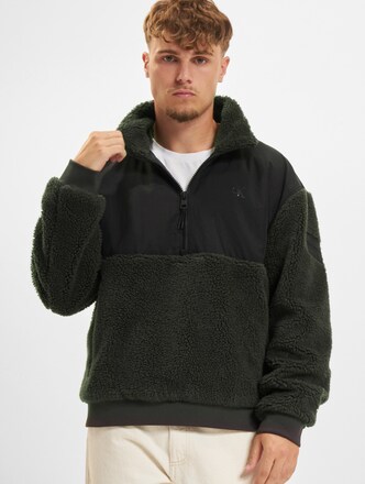 Jeans Sherpa Mixed Half Zip