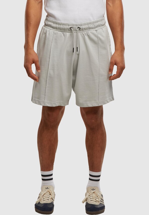 Heavy Jersey Pintuck Track Shorts-4