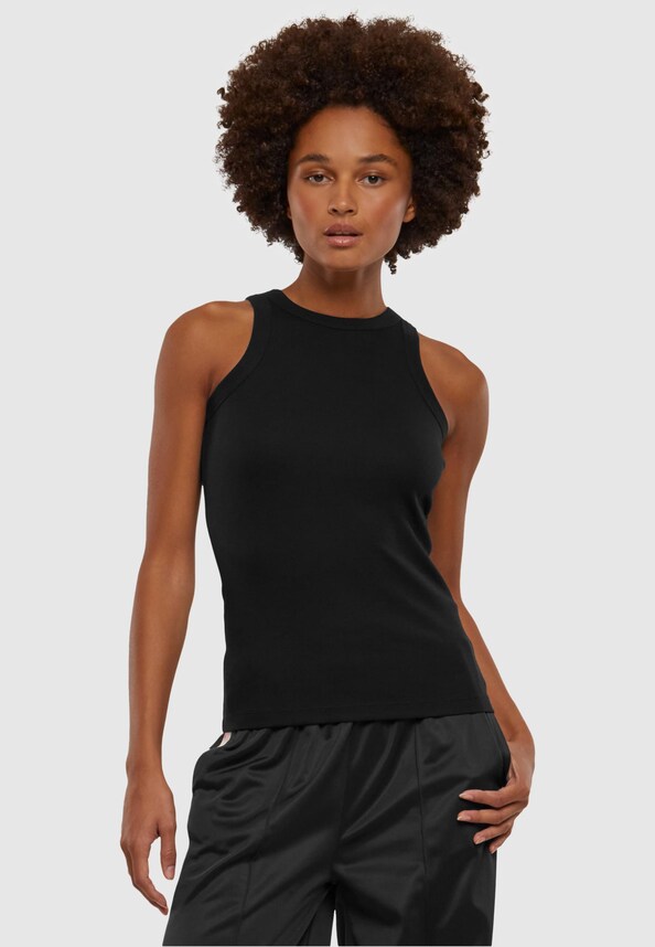 Ladies Racer Back Rib Top-0