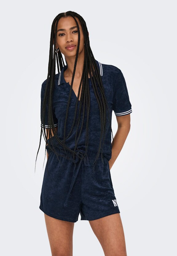 ONLVICKY S/S TERRY V-NECK -2