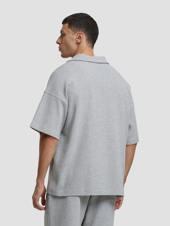 Another Cotton Lab Another Waffle Oversized Polo Shirt-1