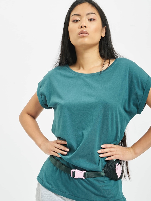 Urban Classics Ladies Extended Shoulder T-Shirt-0