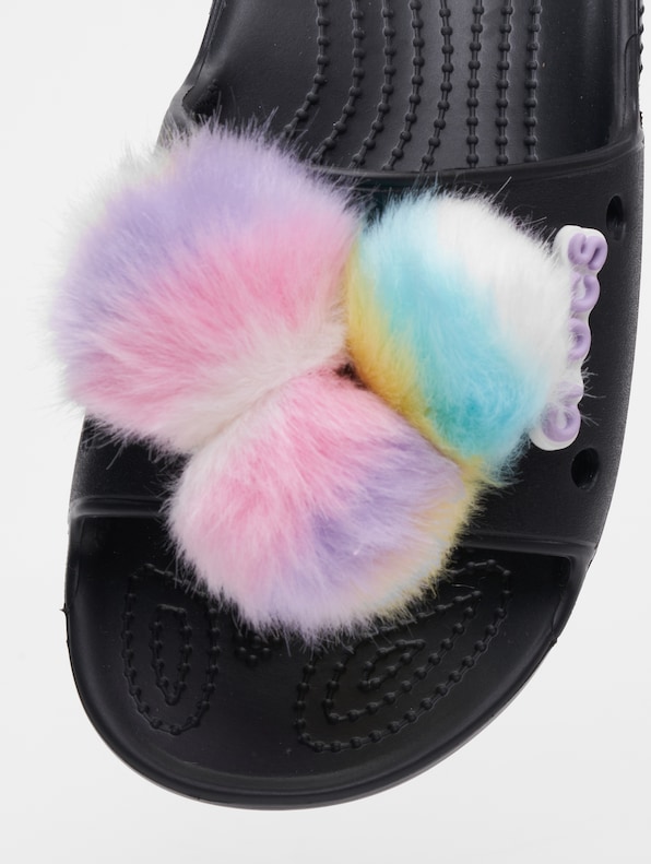 Crocs Classic Fur Sure Slide Badeschuhe-2