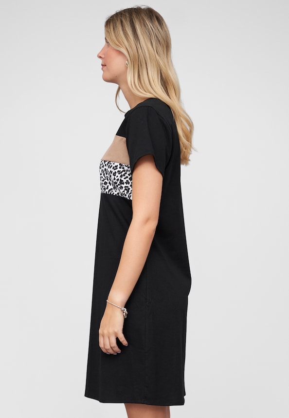 T-Shirt Dress Colorblock-2